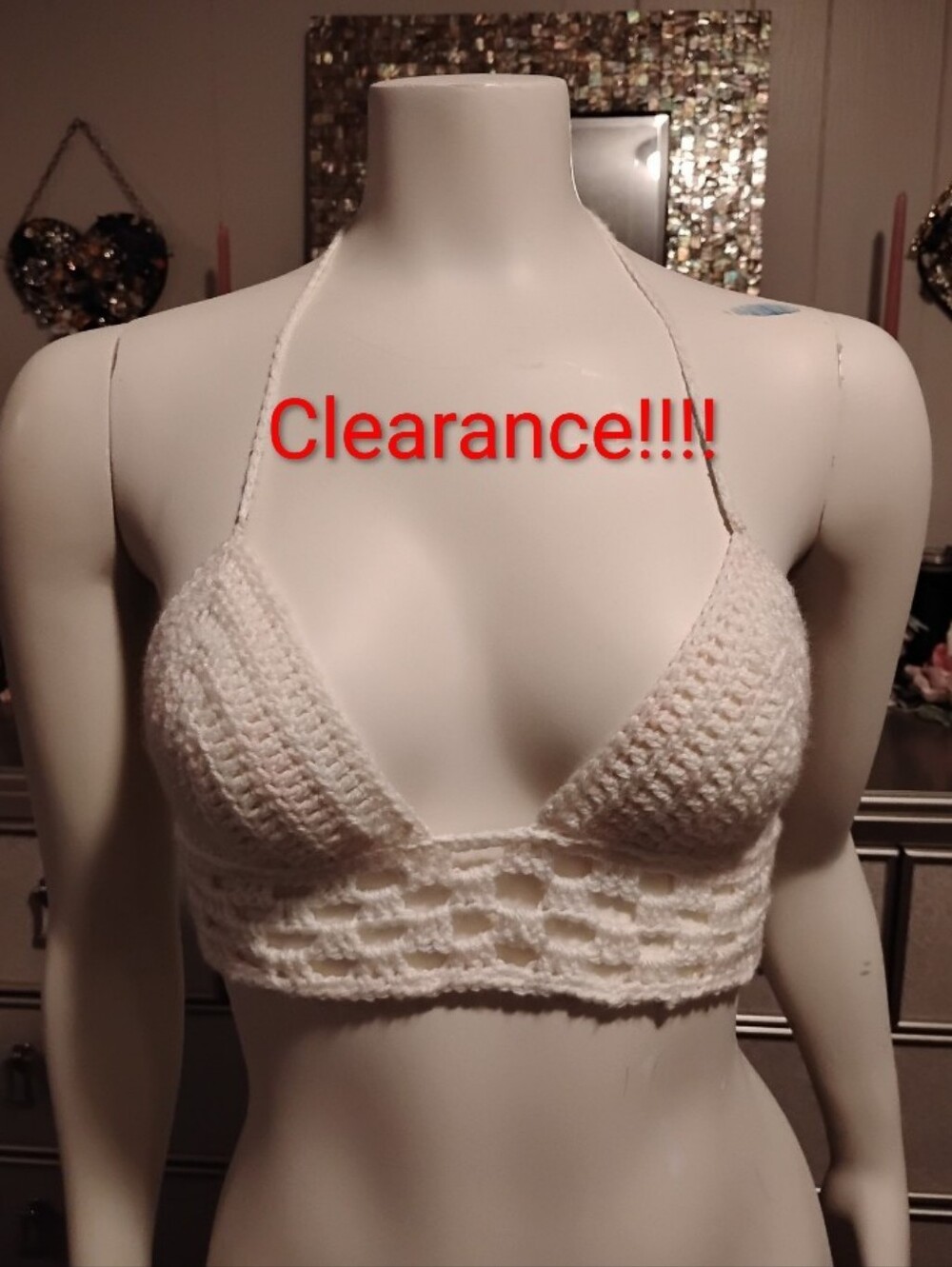 Chic White Crochet Bandeau